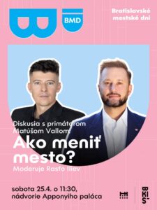 🎙️ Príďte sa porozprávať o zmenách, ktoré sa v našom meste udiali za posledné roky s primátorom Matúšom Vallom a Rasťom Ilievom